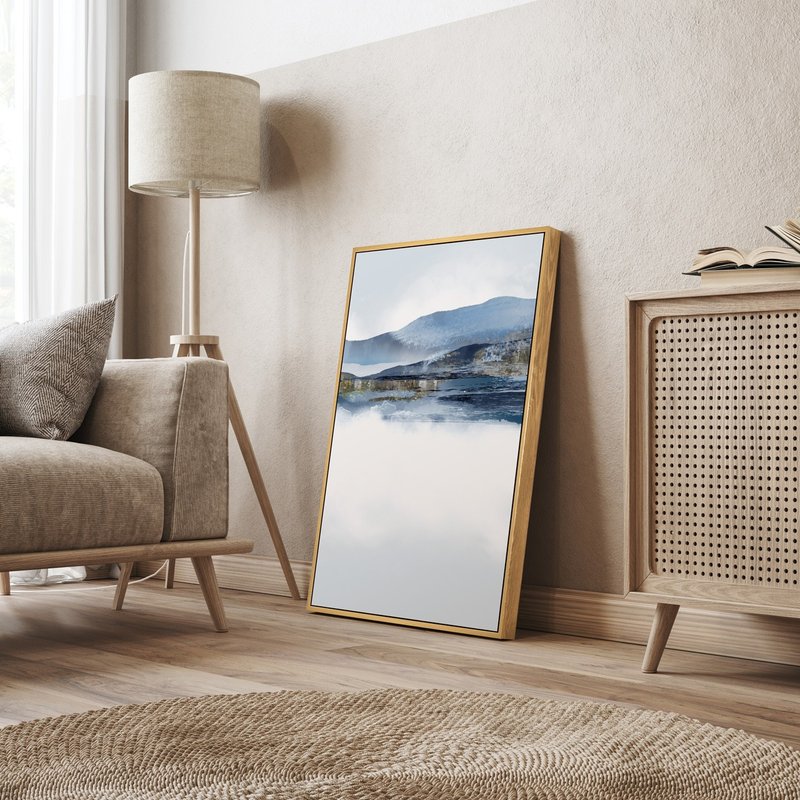 映像山間III-臥房掛畫/客廳/商業空間/玄關/裝飾畫/自然/山水 - 海報/掛畫/掛布 - 棉.麻 透明