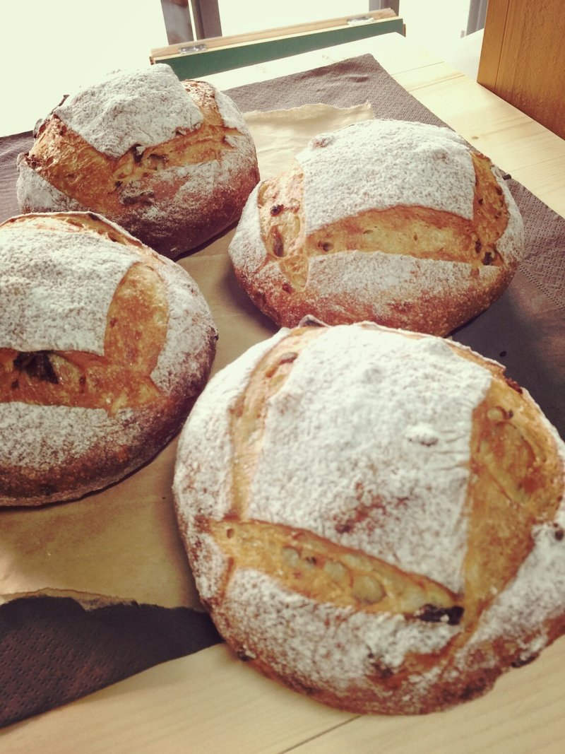 Feel European bread longan (a group of four into)