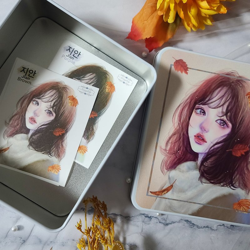 jian Tin case+october sample pack set - 貼紙 - 其他金屬 多色