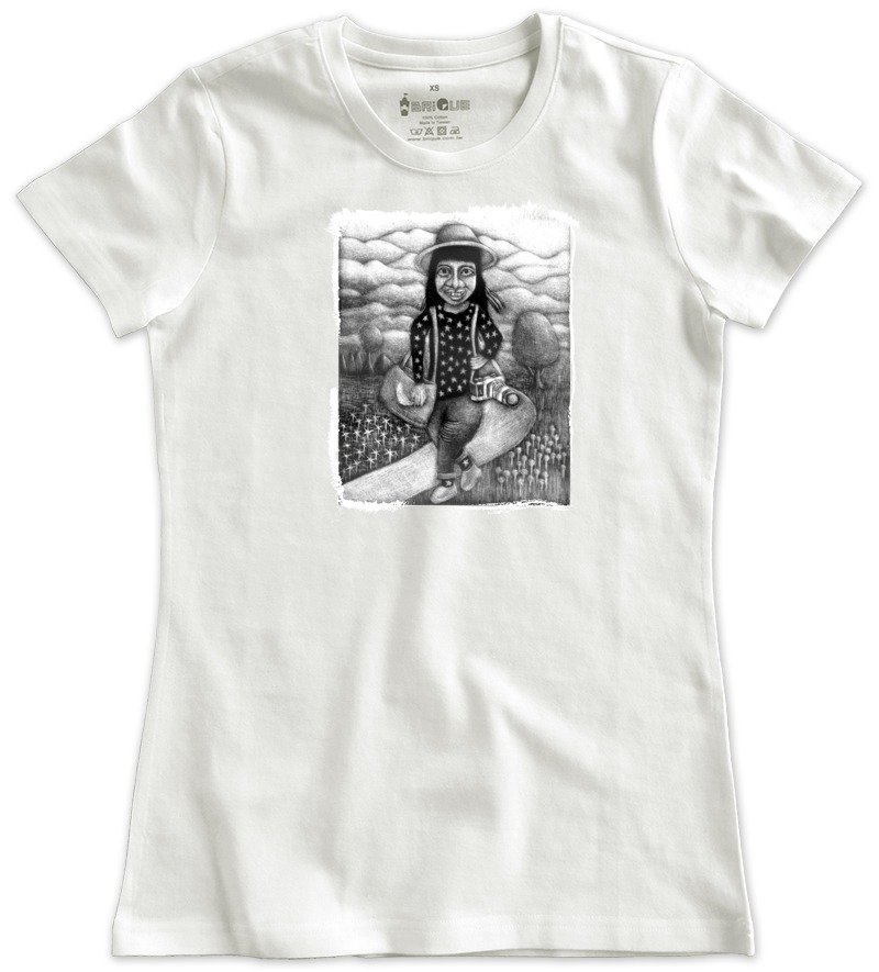 Classic white short-sleeved T-shirt_On my way(Female M out of stock)