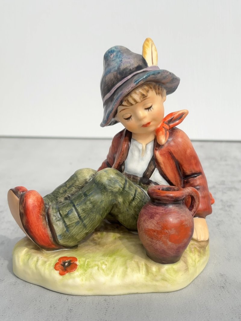 德國頂級瓷偶Hummel收藏中古手工手繪喜姆娃娃/一等品 - 公仔/玩偶 - 瓷