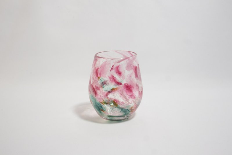 粉彩水杯-新竹手工玻璃 - 玻璃杯 - 玻璃 粉紅色