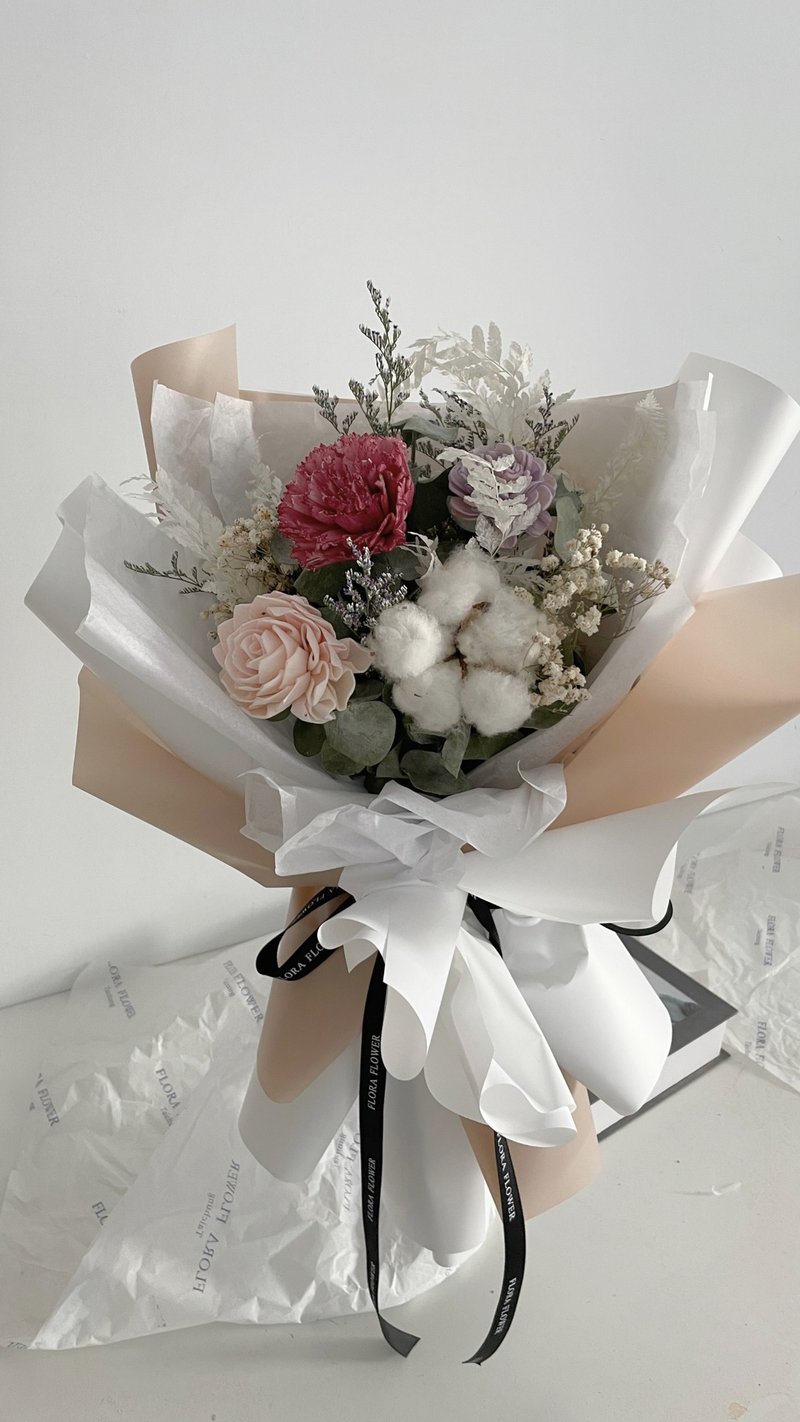 Flora Flower乾燥花束-焦糖奶茶色 - 乾燥花/永生花 - 植物.花