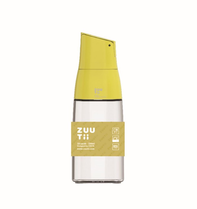 Zuutii 自動開合蓋玻璃油壺 - 黃色 - 廚具 - 玻璃 黃色