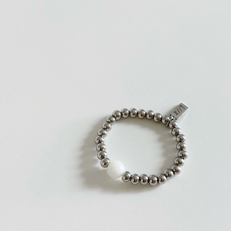 安心洗澡 不鏽鋼 簡約設計 母乳刻字彈性手鍊 - 嬰兒手鍊/飾品 - 不鏽鋼