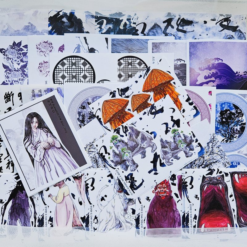 Oriental saja pakage_ghost - 貼紙 - 紙