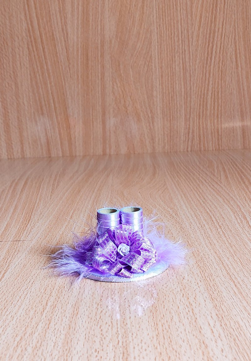 Lavender Ribbon Wedding Pen Holder