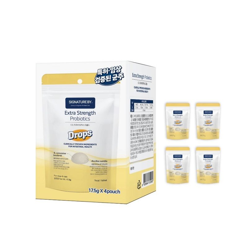 【韓國Signatureby】ES強菌君 (寵物耐性益生菌)鱈魚餅 - 犬貓適 - 其他 - 其他材質 白色