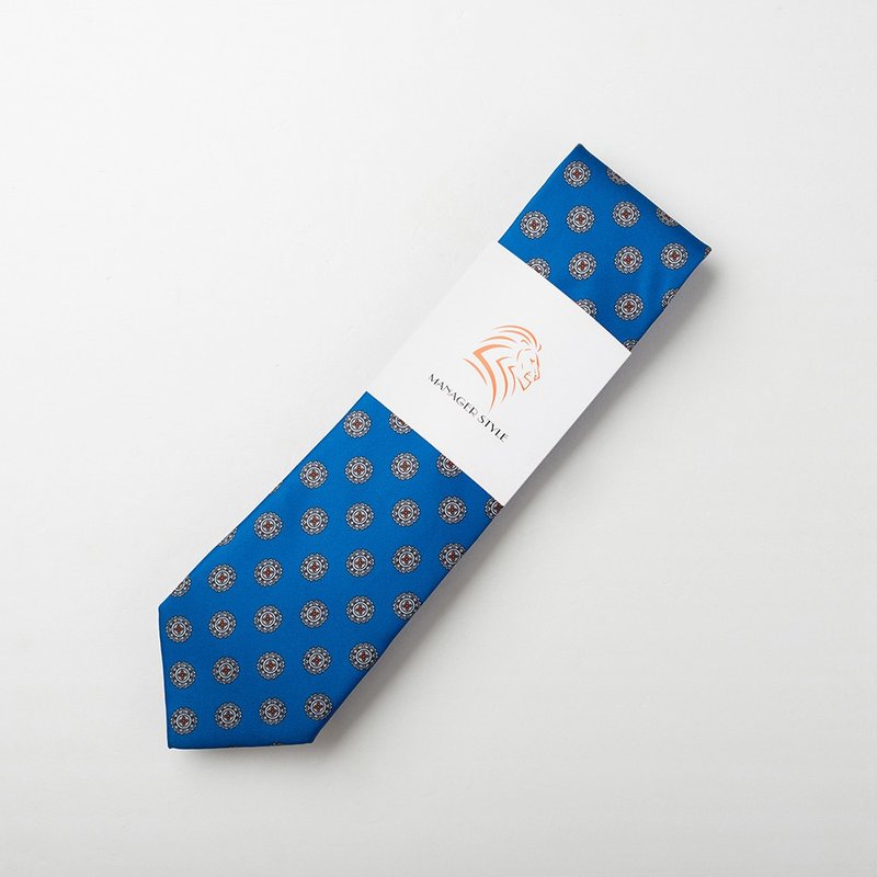 P0917-36 - 領帶/領帶夾 - 聚酯纖維 藍色