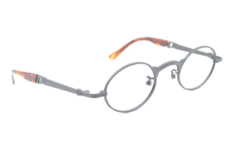 可加購平光/度數鏡片 亞蘭德倫 Alain Delon 3342 4-G 古董眼鏡 - 眼鏡/鏡框 - 其他金屬 灰色