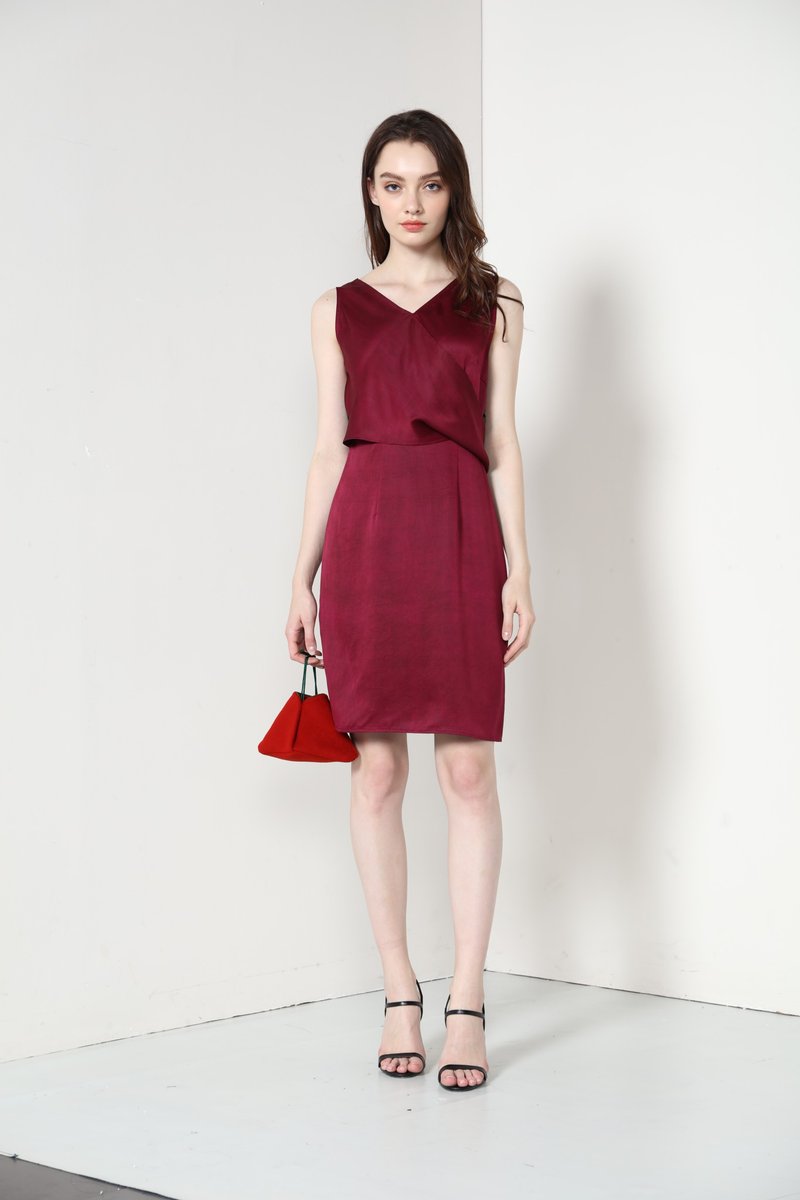 pin/品祥云紗2019新款珍珠緞香云紗女士連衣裙 轉角之愛 優雅氣質 - 裙子/長裙 - 絲.絹