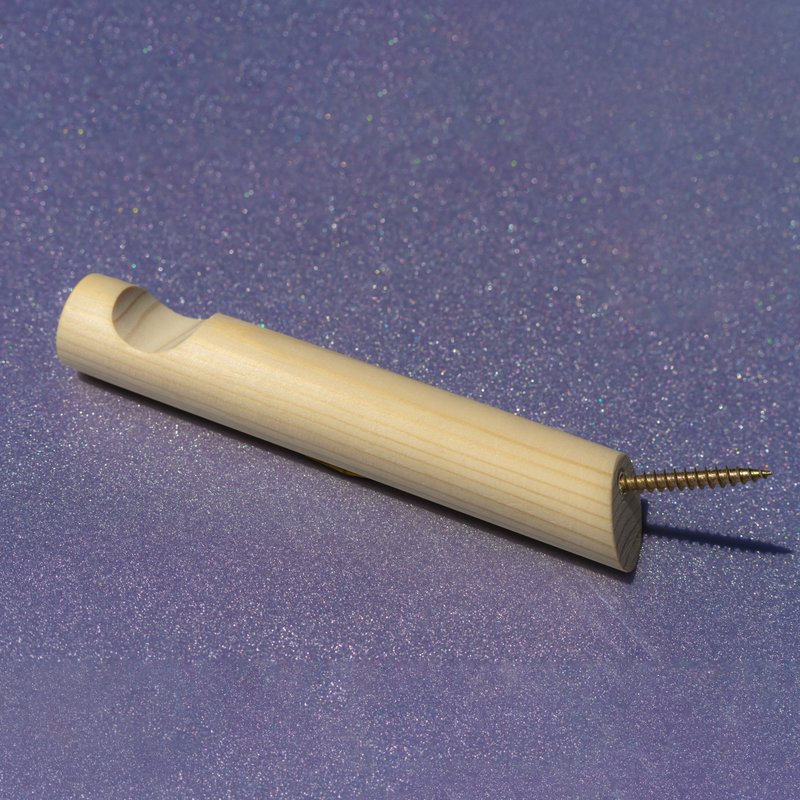 Pine wood wall hook.Minimalist wall storage. Macramé holder. Plant rack hanger. - 壁貼/牆壁裝飾 - 木頭