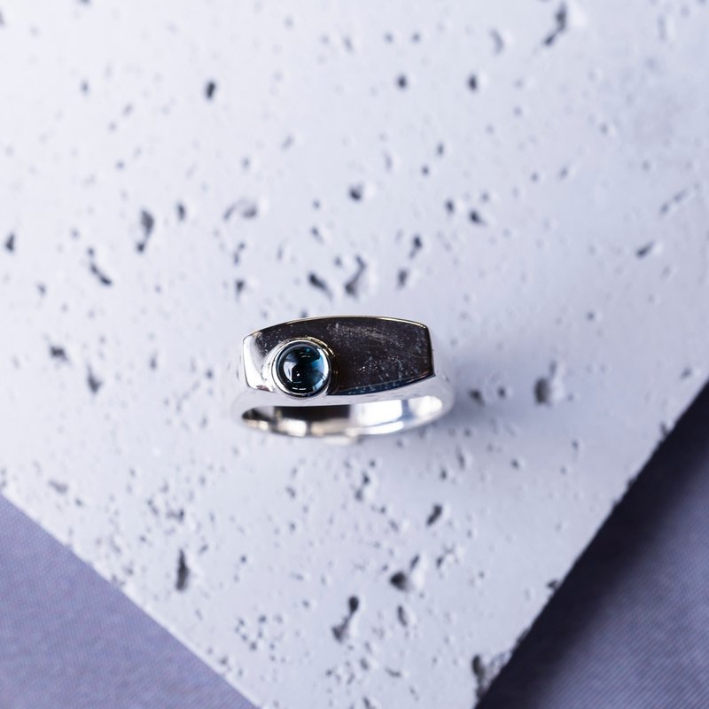 【ブルートパーズ】シルバー925 プレーティング可 【受注生産】S-048 - 戒指 - 其他金屬 銀色