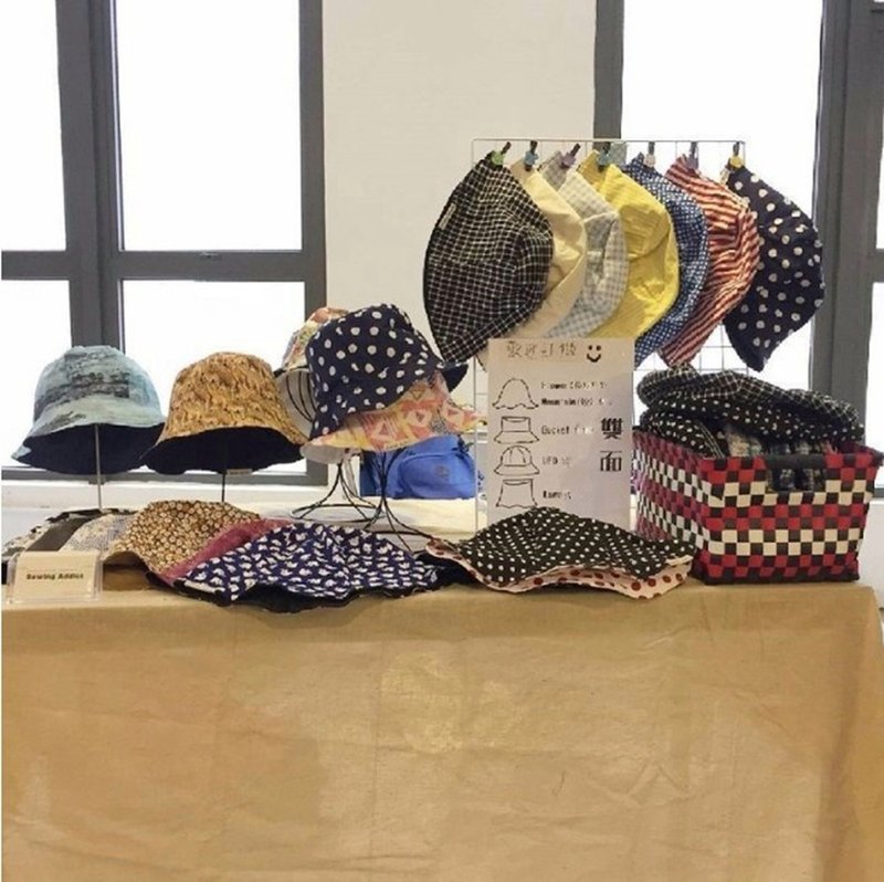 終於更新了 !【客制化】手工雙面帽子 漁夫帽