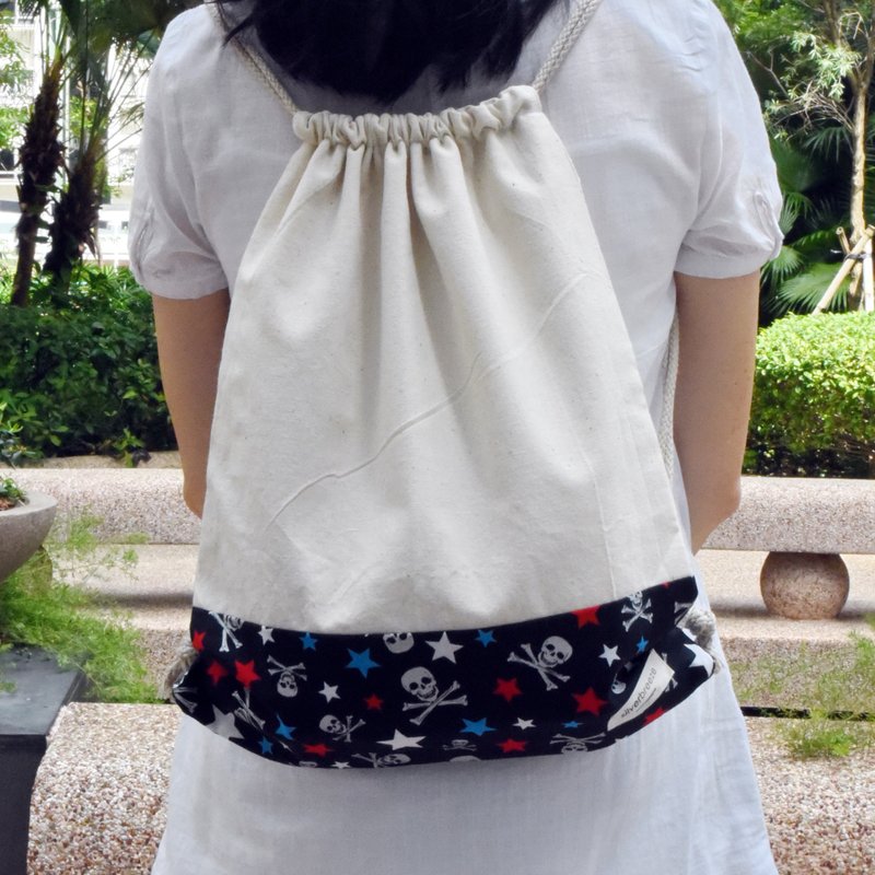 SALE 束口後背包/束繩包/束口袋 ~ (B69) RS/L1 - 束口袋/束口背包/水桶包 - 棉.麻 黑色