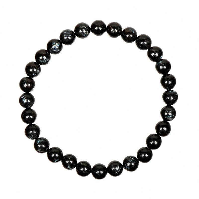 【正佳珠寶】藍閃石 高品黑龍晶 6mm 藍閃石手珠 - 手鍊/手環 - 半寶石 多色