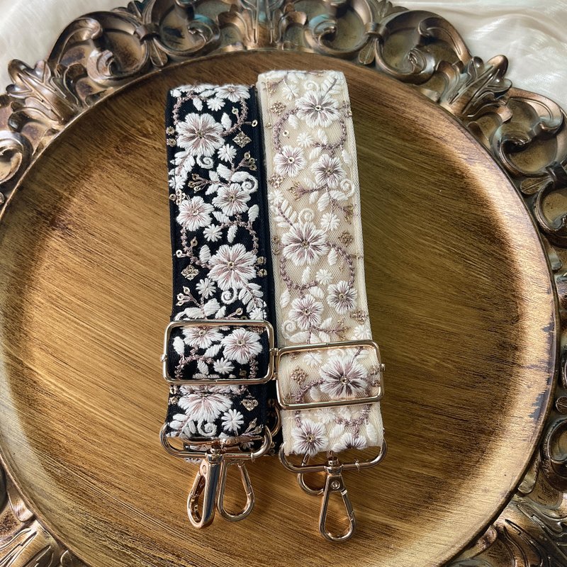 インド刺繍リボン ショルダーストラップ スマホショルダー - 手機配件 - 其他材質