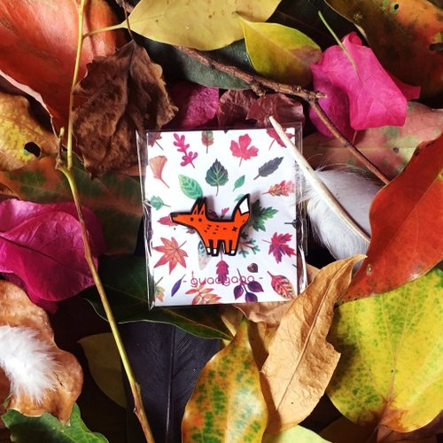 Little Fox Metal Pin