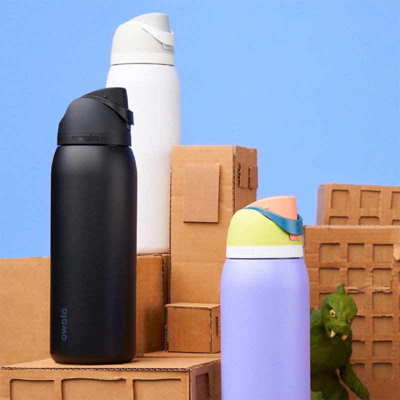 【Owala】Freesip不鏽鋼-雙飲口吸管彈蓋運動水壺40oz/1183ml - 水瓶/水壺 - 不鏽鋼