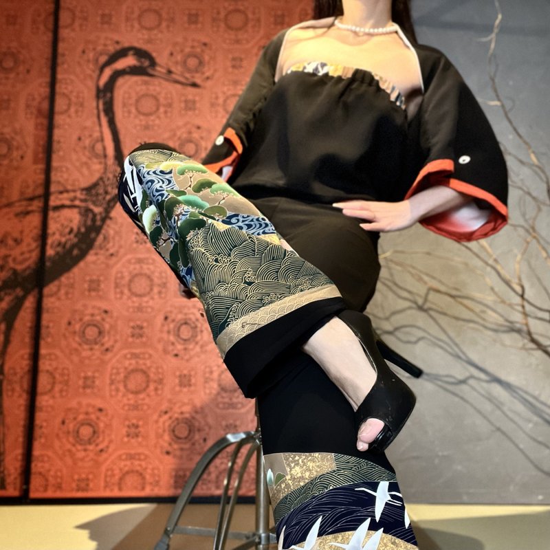 着物ドレス 寿オールインワン&羽織 セットアップ - 禮服/小禮服 - 絲.絹 黑色