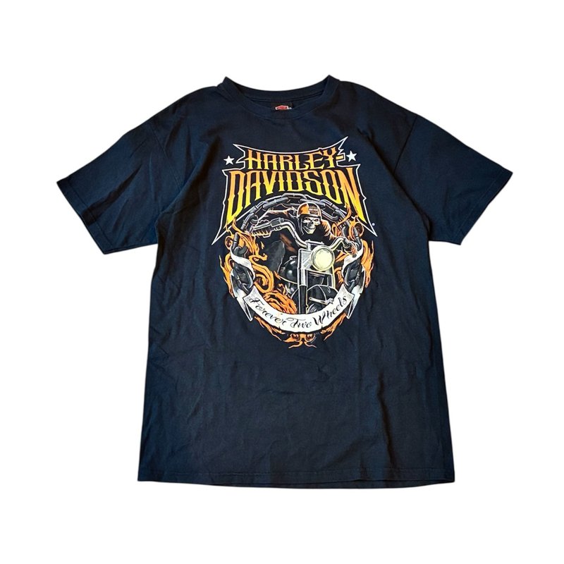 90s 美國古著 哈雷 Harley-Davidson T-shirt - 男 T 恤 - 棉.麻
