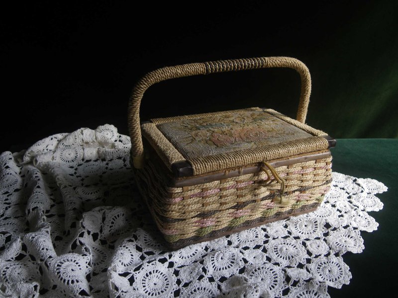 【老時光 OLD-TIME】早期台灣製裁縫收納提箱 - 居家收納/收納盒/儲物盒 - 其他材質