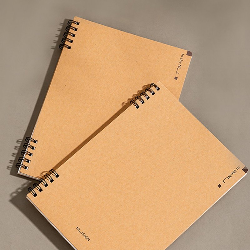 得力Deli NU SIGN線圈筆記本 牛皮色封面 - 筆記本/手帳 - 紙 卡其色