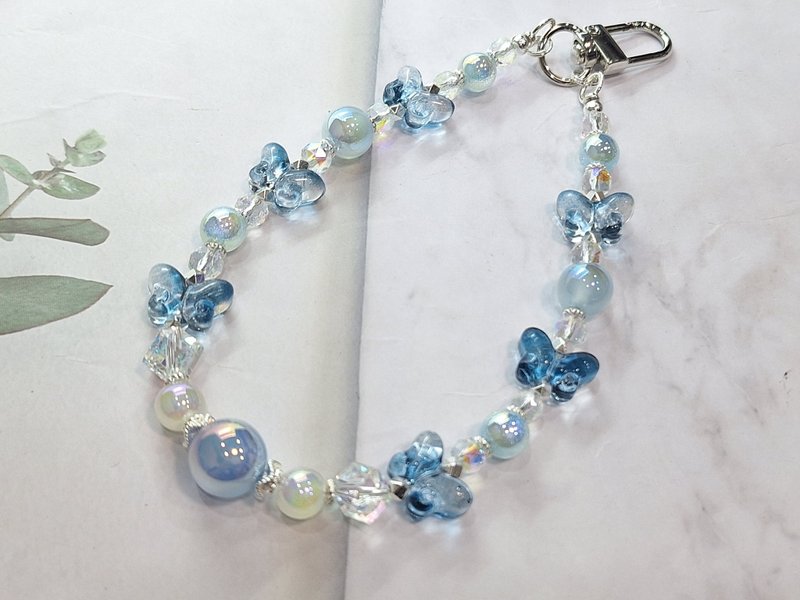 奧地利水晶/琉璃/海蒂珠夜光版手機鏈夜光版 - 手鍊/手環 - 半寶石