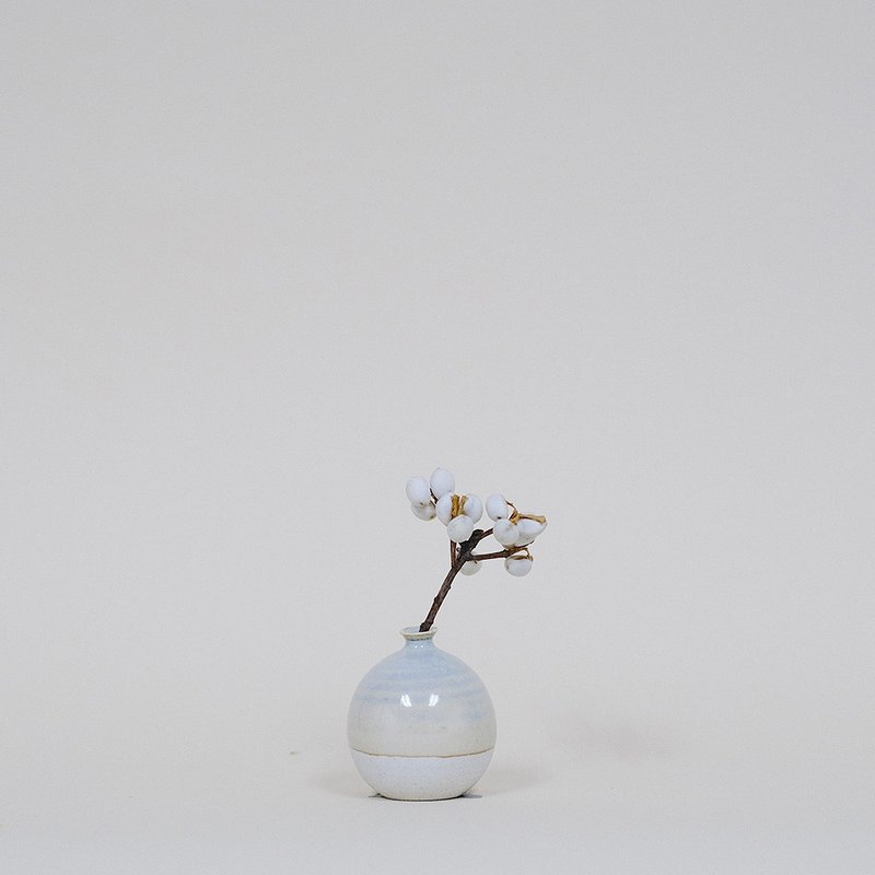 Handmade Ceramic Mini Vase - Lavender Fog