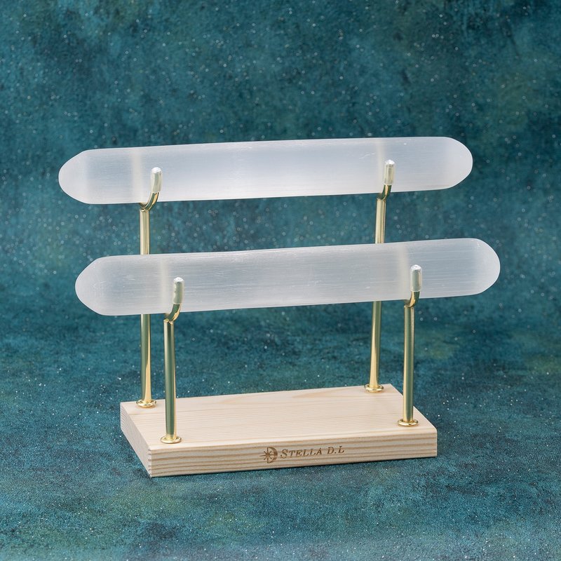 雙層透石膏淨化架 D39001 - 擺飾/家飾品 - 水晶 白色