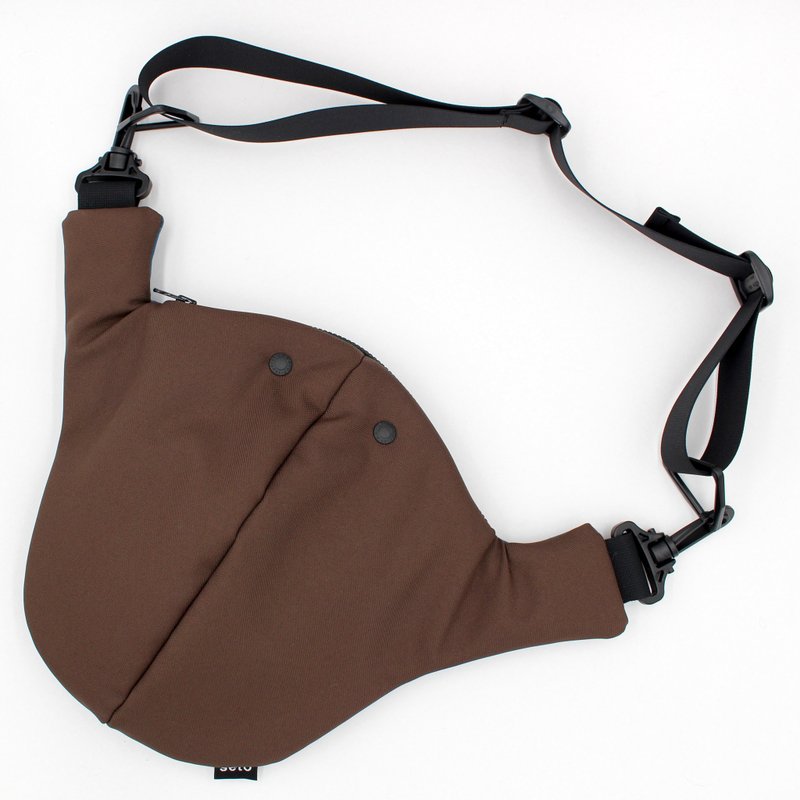 小動物大型隨身包 - 側背包/斜背包 - 聚酯纖維 咖啡色