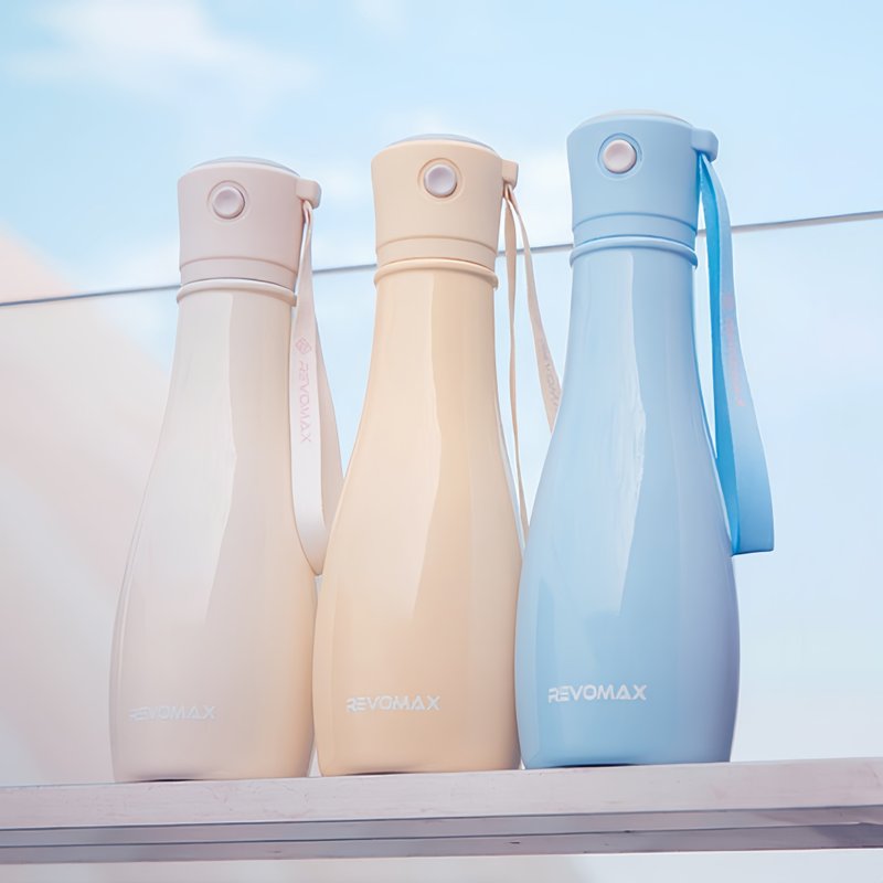 全新Revomax 超級保溫杯 外形参考保龄球瓶设计 流线型瓶身容易 - 保溫瓶/保溫杯 - 不鏽鋼 黃色