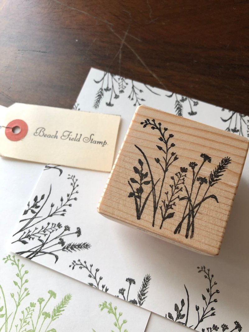 【好評加售】春浪漫 百花木頭印章組 - 印章/印台 - 木頭 咖啡色