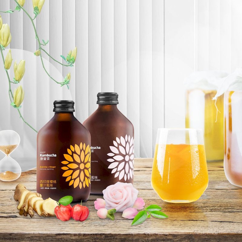 VIGO維果玫瑰風味康普茶330ML_波蘭原裝進口 - 醋/水果醋 - 新鮮食材