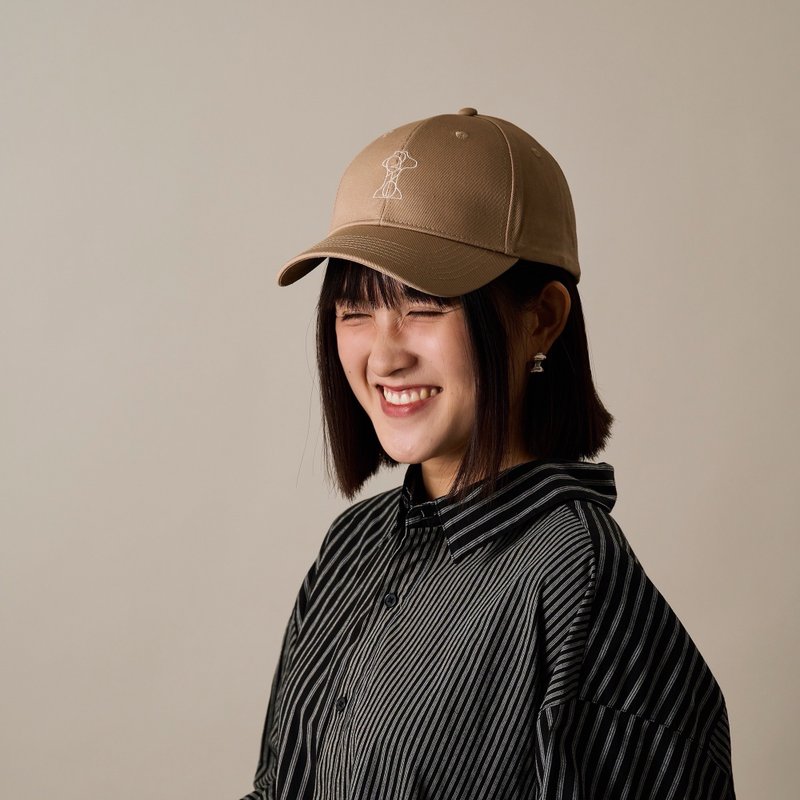 歌劇院刺繡棒球帽 - 帽子 - 棉.麻