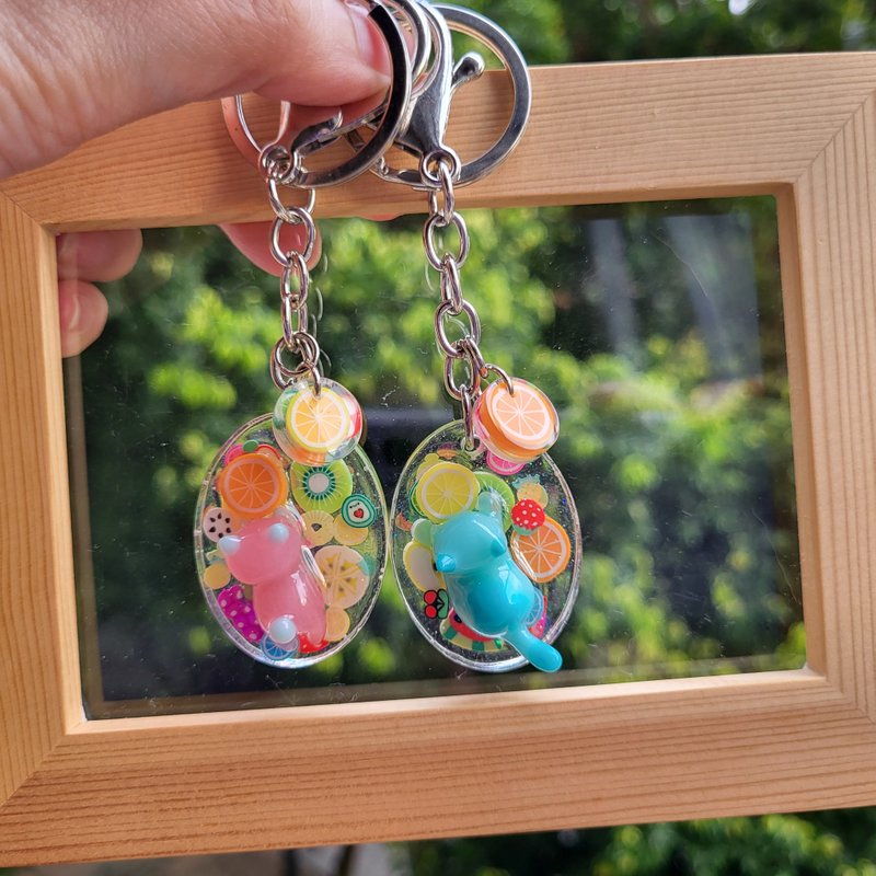 喵糖夢工場系列 果漾喵樂園 - 鑰匙圈/鑰匙包 - 樹脂