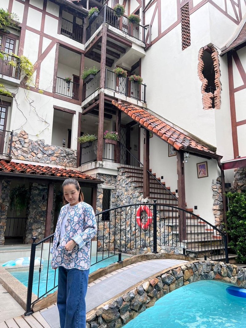 Jaiyen Studio New Design Reversible Quilt Jacket Zigzag Collection Cotton 100% - 女大衣/外套 - 棉.麻