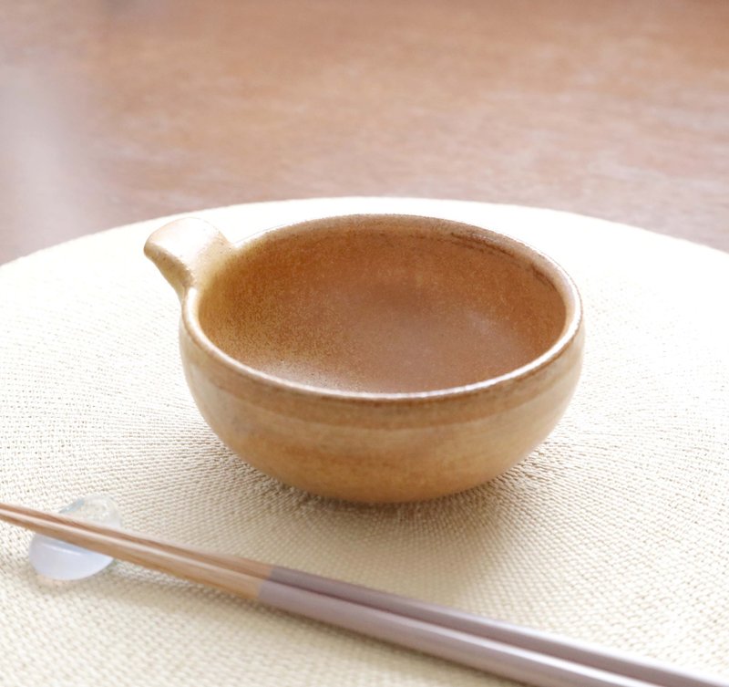 山吹色のとんすい 1 - 碗 - 陶 橘色