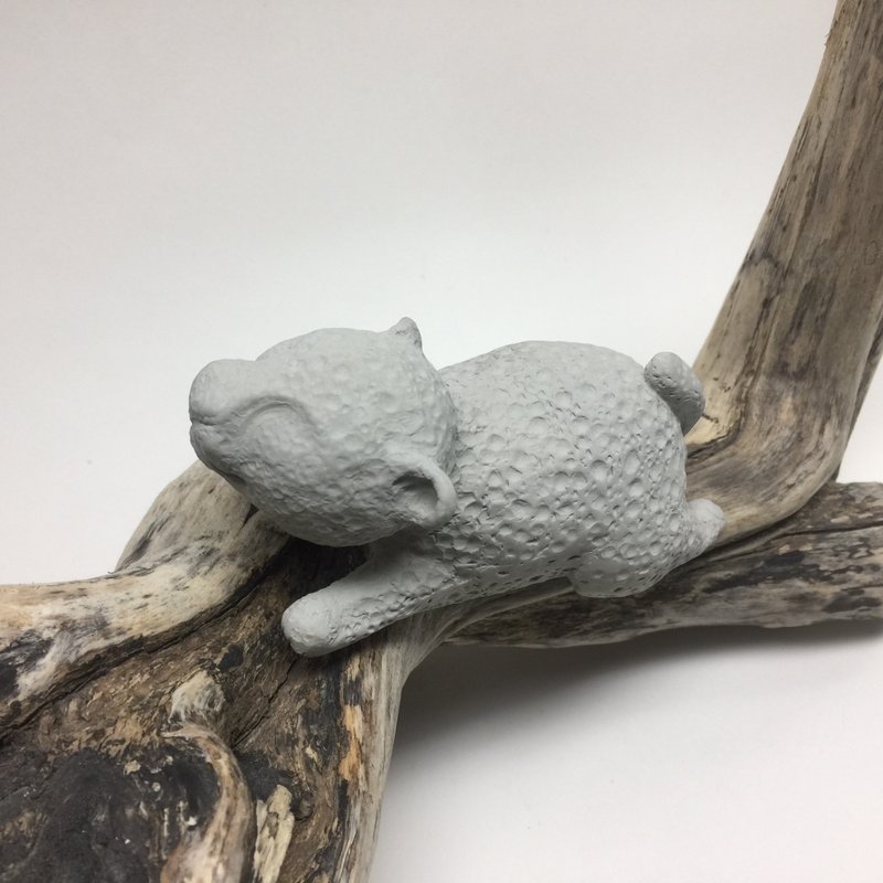 水泥慵懶小豹 - 擺飾/家飾品 - 水泥 灰色