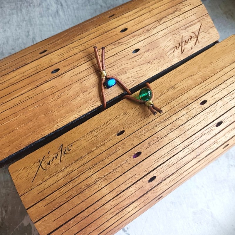 茉樂情人手盒組/眼鏡盒/鉛筆盒/柚木/永恆自然風/小物收納 - 鉛筆盒/筆袋 - 木頭 多色