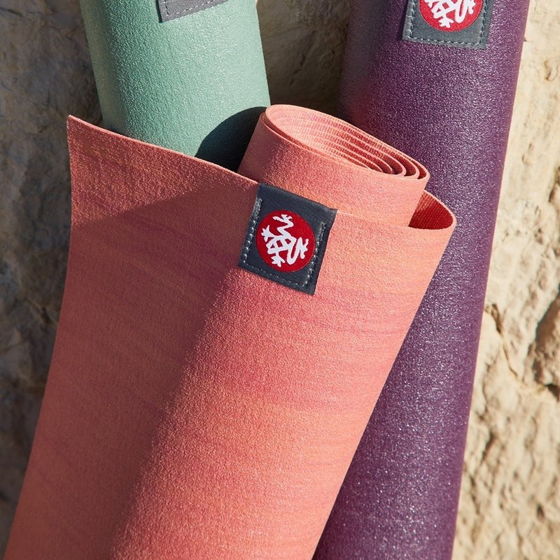 【Manduka】eKo SuperLite 旅行瑜珈墊 1.5mm - Orchid Marbled - 瑜珈墊 - 橡膠 橘色