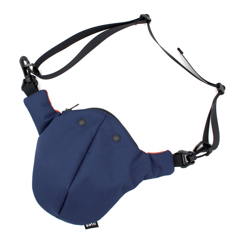 小動物中型隨身包 - 側背包/斜背包 - 聚酯纖維 藍色