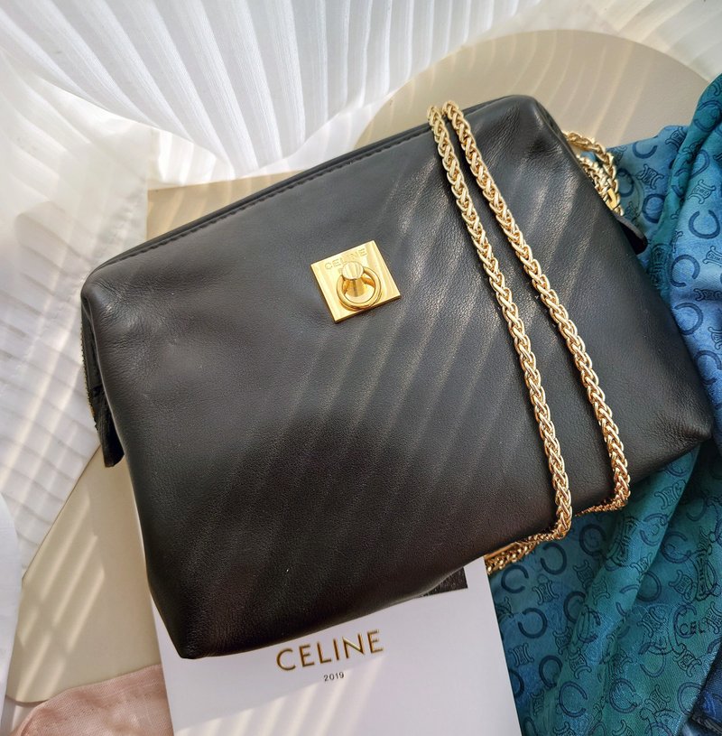 Secondhand bag CELINE ring chain bag cosmetic bag cloud bag messenger