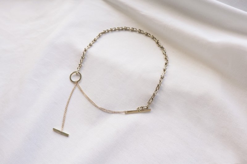 圓氐  典藏傳承  馬蹄幸運枷鎖項鍊 - 項鍊 - 銅/黃銅 金色