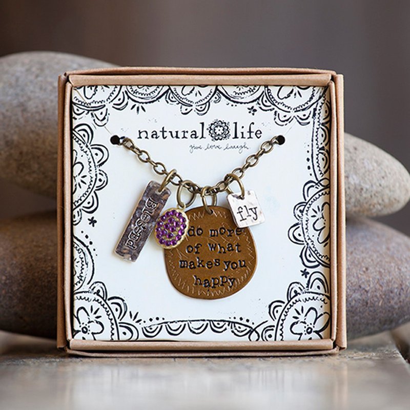 Pendant set necklace Do more of what makes you happy | N164