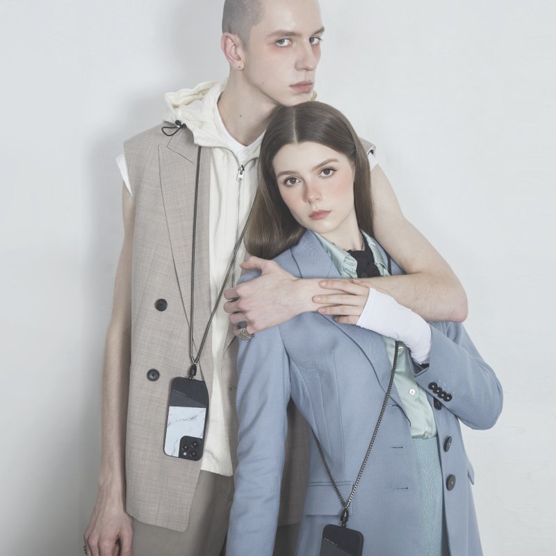 Yoggle Chain | 手機掛鏈/ 蛇鏈/ 電話鏈/ 斜背手機 Snake Chain - 手機掛繩/背帶 - 不鏽鋼 銀色