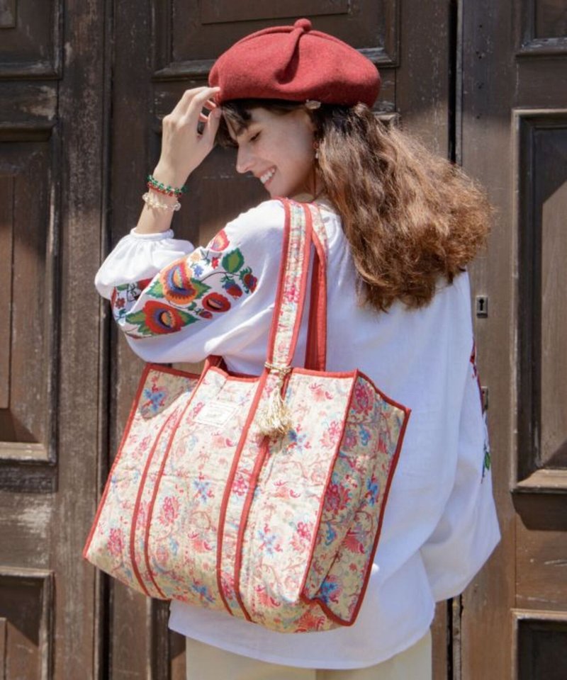 【熱門預購】米盧茲印花大容量托特包  (三色) LIHP5301 - 其他 - 棉.麻