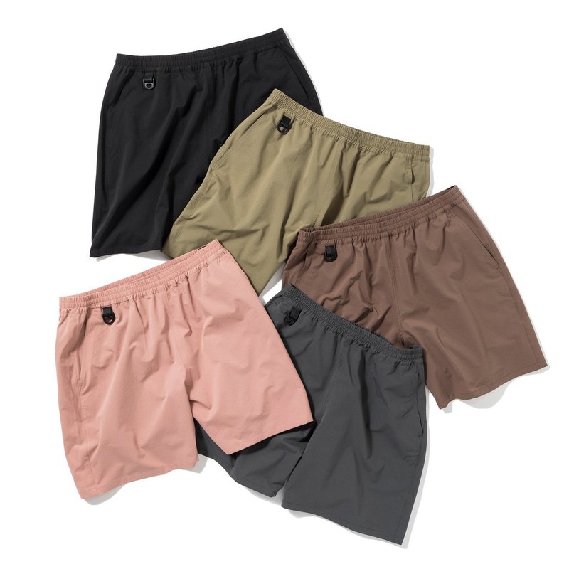 SETOUT-植物染機能短褲 - 女短褲/五分褲 - 聚酯纖維 粉紅色