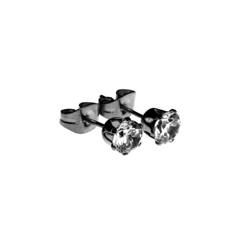 MISTER CIRCLE STUD Earrings Set - Black