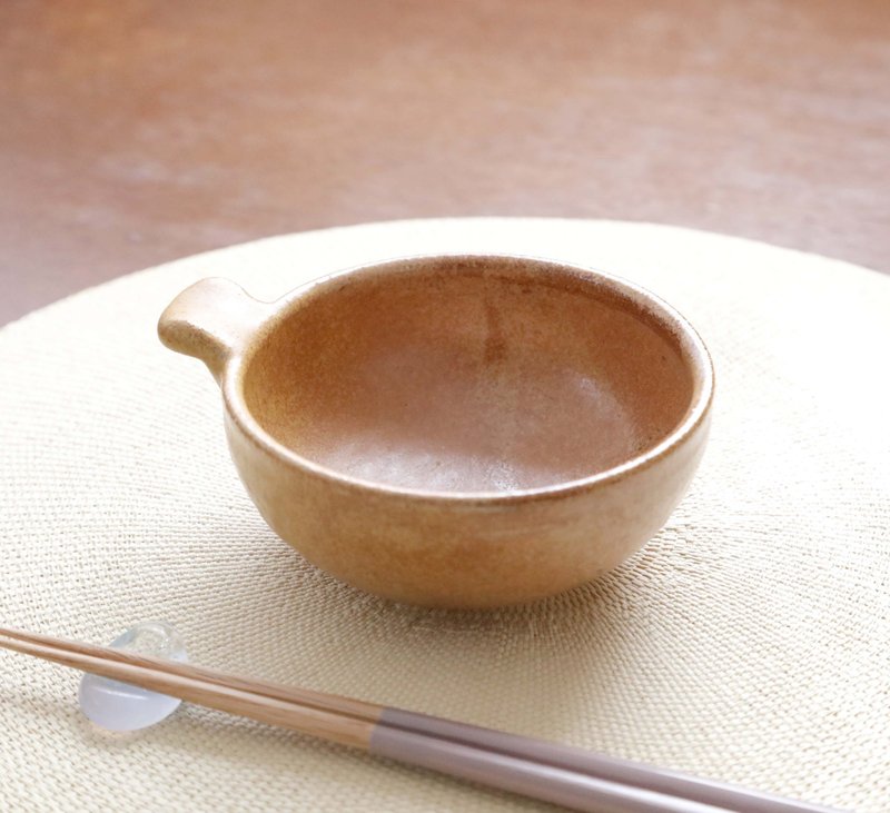 山吹色のとんすい 2 - 碗 - 陶 橘色